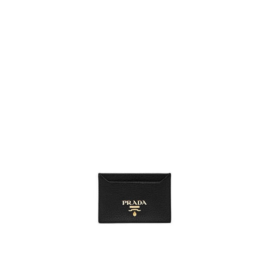 Prada Logo-Leder-Kartenetui