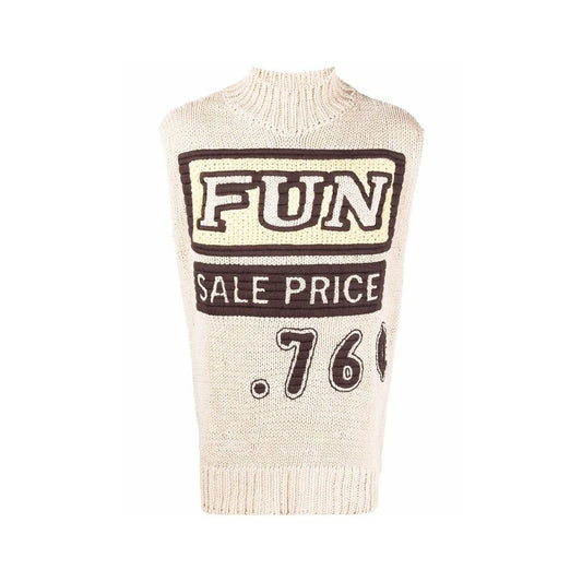 Jil Sander Slogan Print Weste Pullover