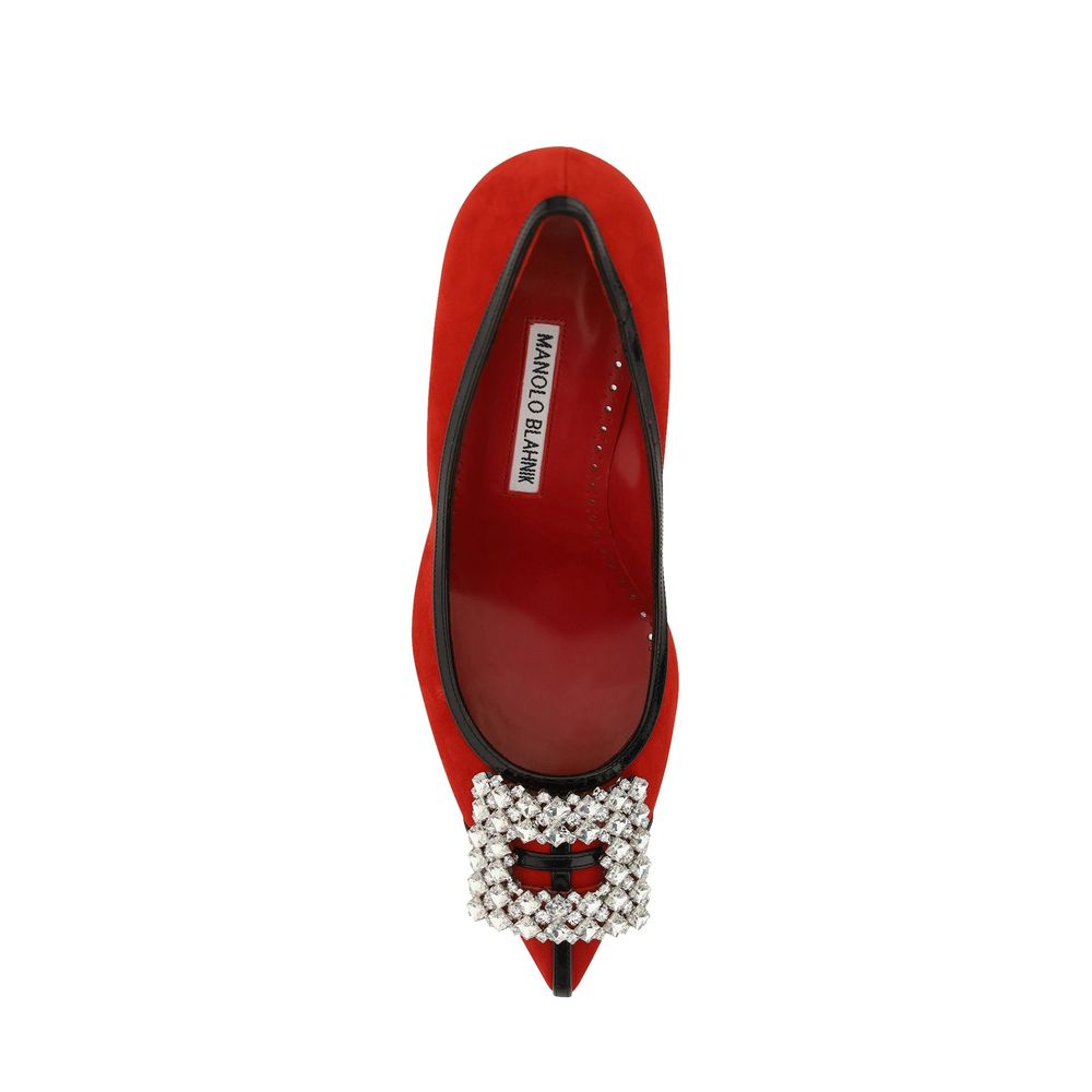 Manolo Blahnik Tuberian 90 Wildleder Pumps