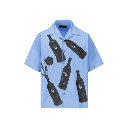 Prada Bedrucktes Baumwollhemd