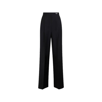 Prada Klassische Logo-Hose aus Wolle