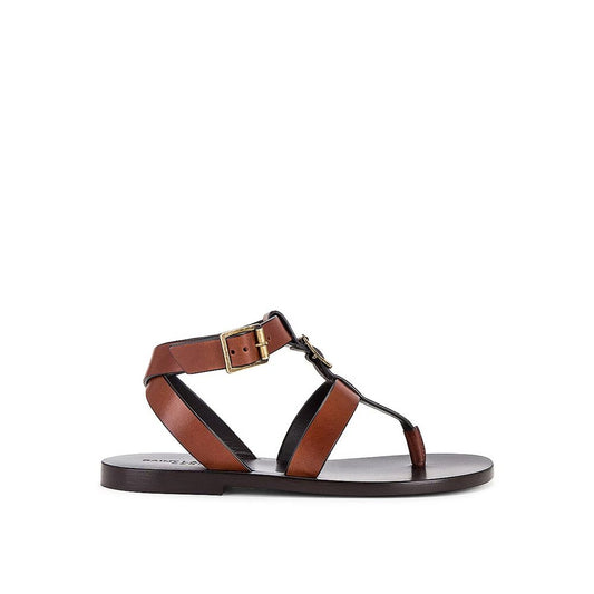 Saint Laurent Hardy Leder Sandalen