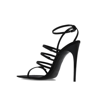 Saint Laurent Jerry Satin Sandalen
