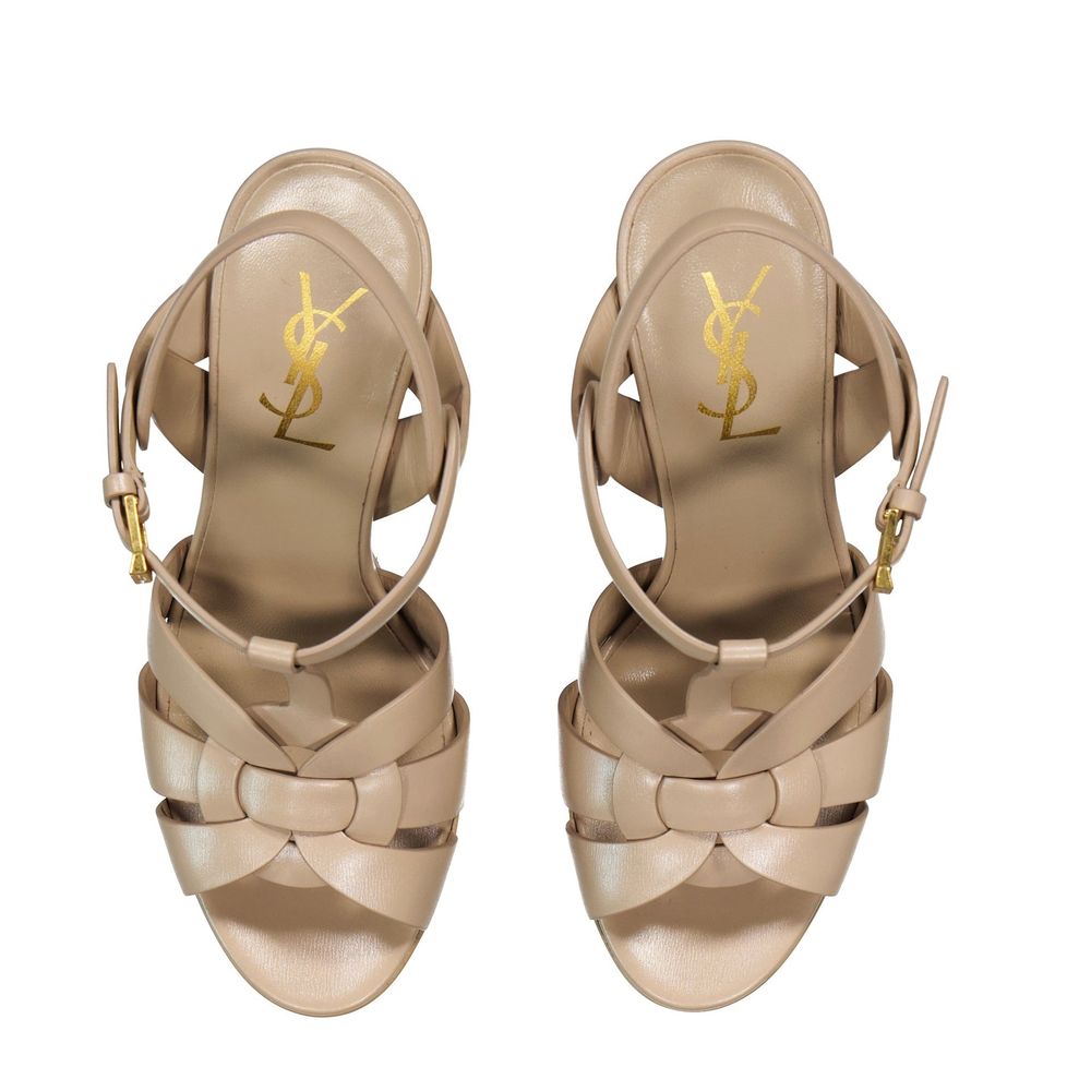 Saint Laurent Tribute Sandalen aus Leder