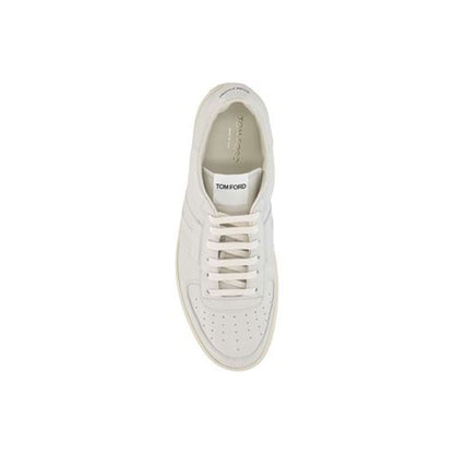 Tom Ford Leder-Logo-Sneakers