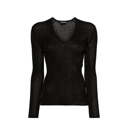 Tom Ford Transparentes Feinripptop