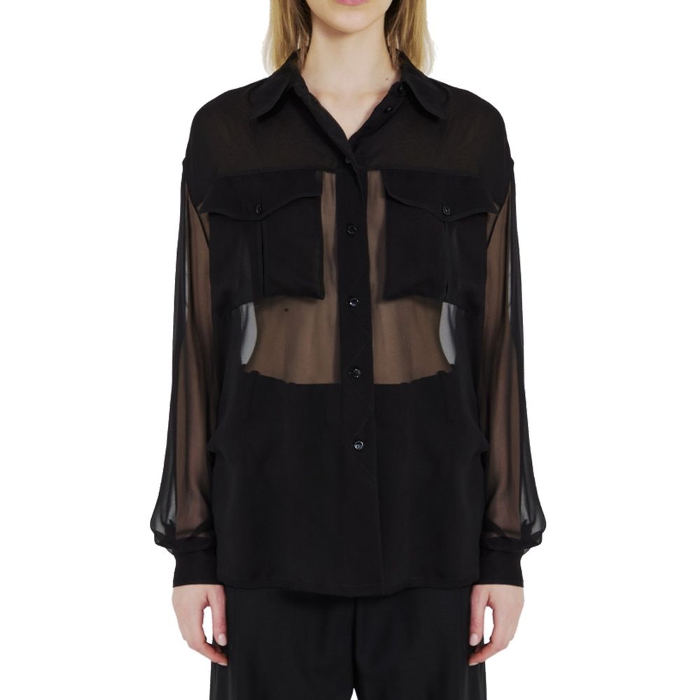 Saint Laurent Hemd aus Seidenkrepp-Musselin