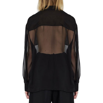 Saint Laurent Hemd aus Seidenkrepp-Musselin