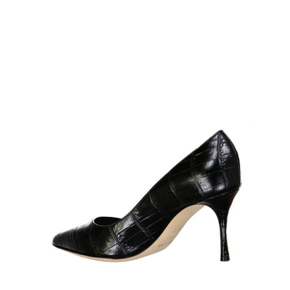 Sergio Rossi Godiva 075 Leder Pumps mit Kroko-Effekt
