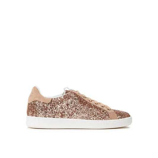Sergio Rossi Glitzernde gewebte Turnschuhe