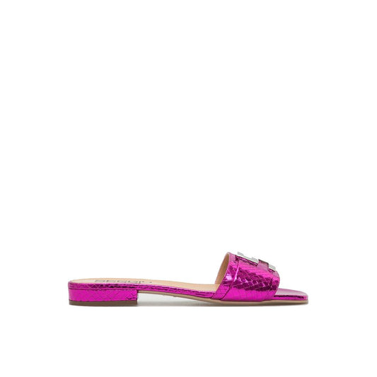 Sergio Rossi Flache Sandalen aus Leder