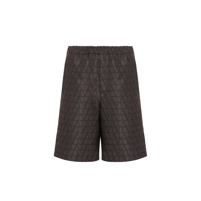 Valentino Logo-Seidenshorts