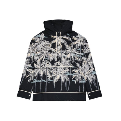 Palm Angels Bedrucktes Shirt mit Kapuze