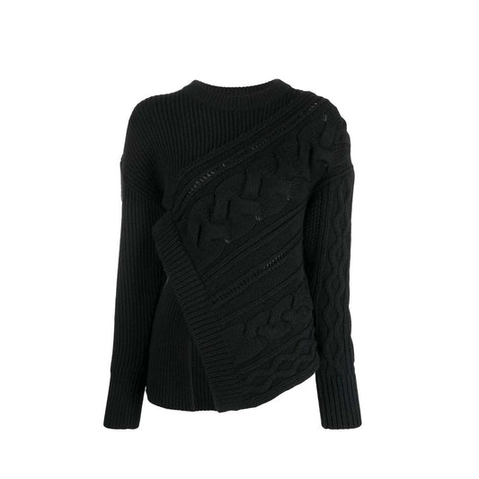 Alexander McQueen Asymmetrischer Pullover aus Wolle