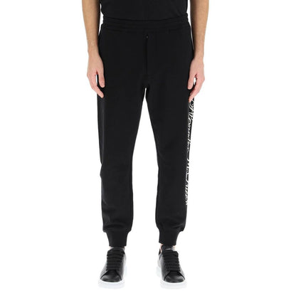 Alexander McQueen Logo-Baumwoll-Hose
