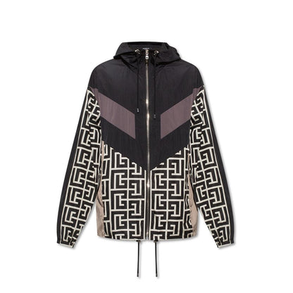 Balmain Nylon Monogramm Jacke
