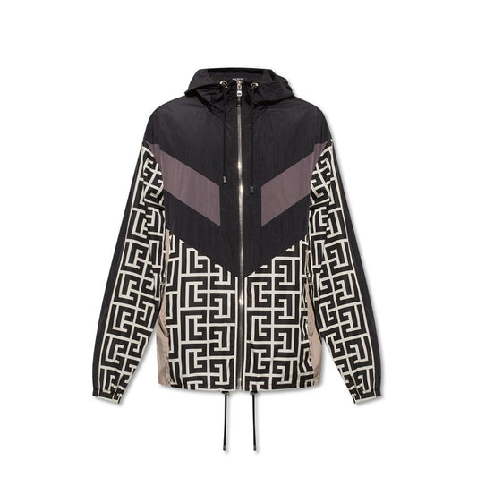 Balmain Nylon Monogramm Jacke