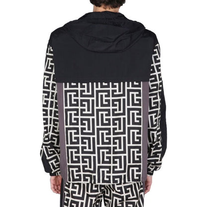 Balmain Nylon Monogramm Jacke
