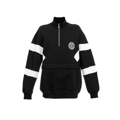 Balmain Sweatshirt aus Baumwolle mit kreisförmigem Logo