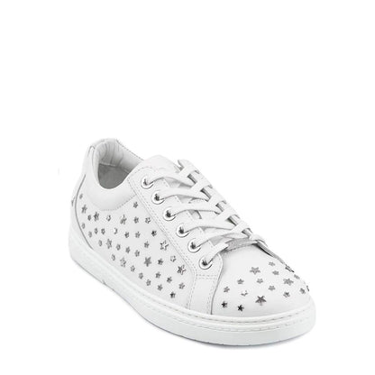Jimmy Choo Cash Star Leder Turnschuhe