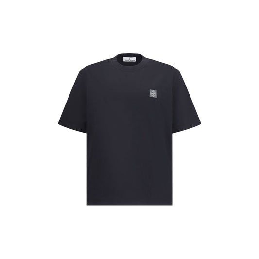Stone Island T-Shirt mit Logoaufnäher