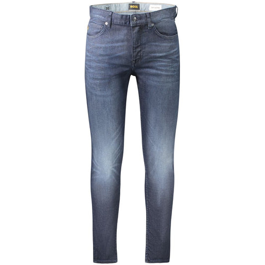 Hugo Boss Blaue Baumwolle Herren Slim Fit Jeans