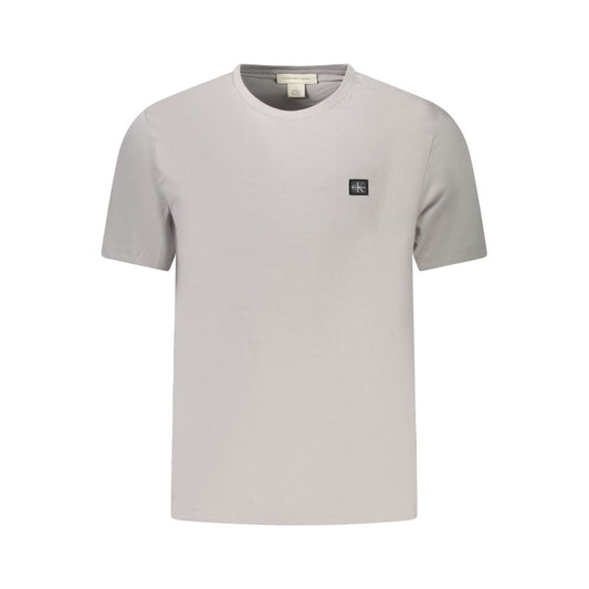 Calvin Klein Graues Baumwolle Männer T-Shirt