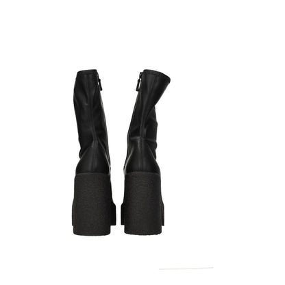 Stella McCartney Schwarze Lederstiefeletten