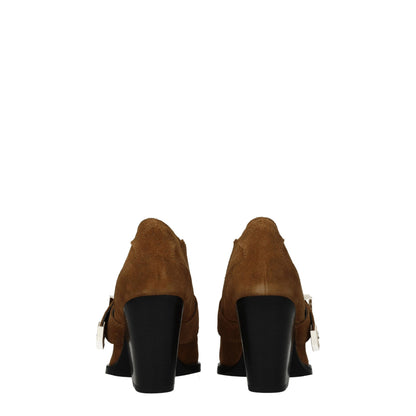 Versace Jeans Braune Lederstiefeletten