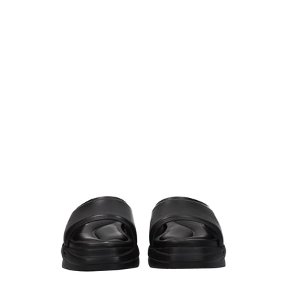 Alyx Schwarze Lederpantoffeln Sandalen