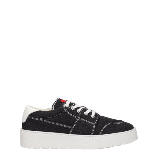 Ami Paris Schwarzer Stoff Low Tops