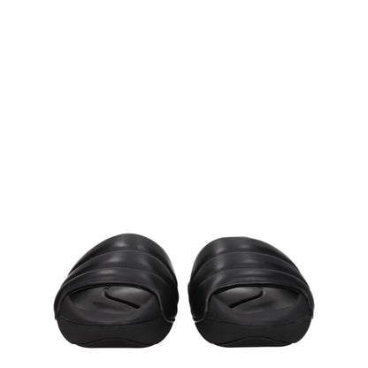 Balmain Schwarze Lederpantoffeln Sandalen