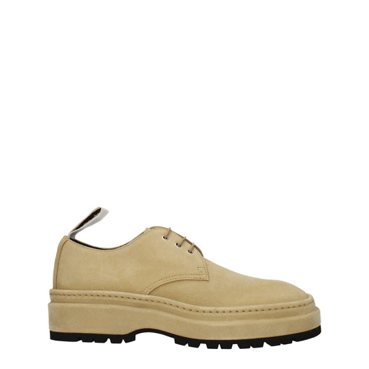 Jacquemus Beige Leder Oxfords und Derbies