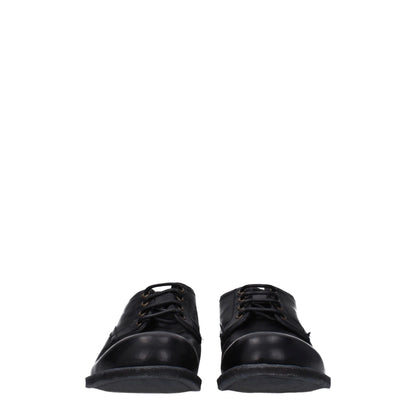 Dolce & Gabbana Schwarze Leder Oxfords und Derbies
