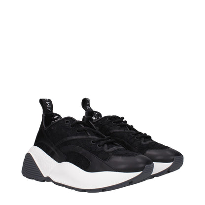 Stella McCartney Schwarzer Stoff Chunky Sneakers
