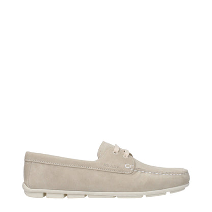 Prada Graue Leder Slipper