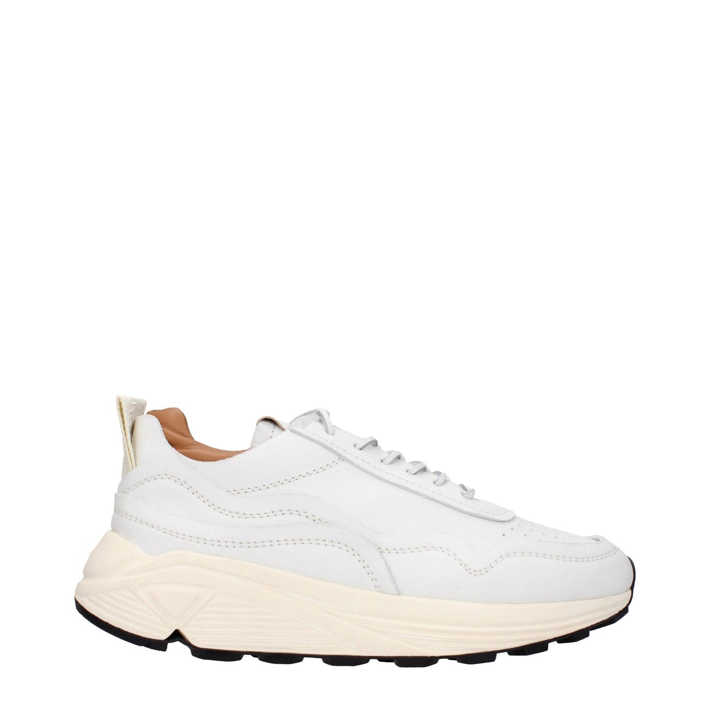 Buttero Chunky Sneakers aus weißem Leder