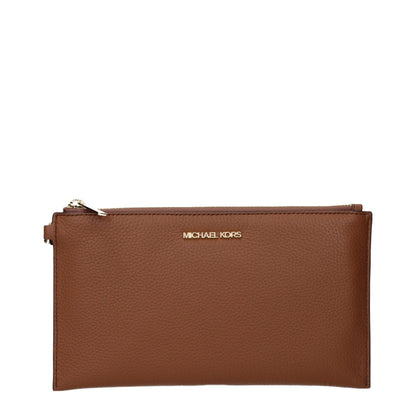 Michael Kors Braune Leder-Kupplungstaschen