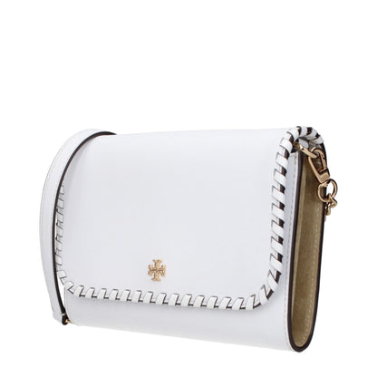 Tory Burch Weiße Leder Clutch Bags