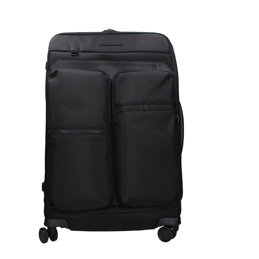 Piquadro Schwarzes Stoffgepäck und Reisen