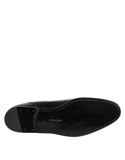 Dolce & Gabbana Schwarz Chelsea Slip On Mid Calf Stiefel Schuhe