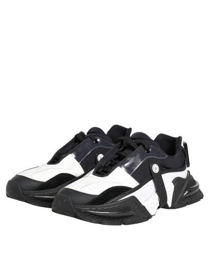 Dolce & Gabbana Weiß Schwarz Logo Airmaster Turnschuhe Schuhe