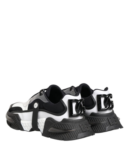 Dolce & Gabbana Weiß Schwarz Logo Airmaster Turnschuhe Schuhe