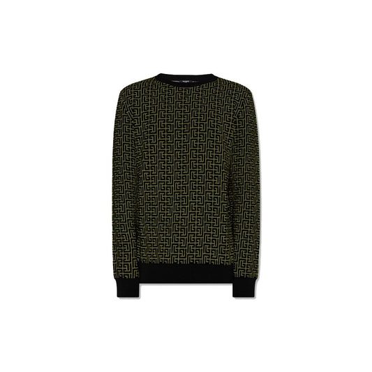 Balmain Grüner Pullover aus Wolle