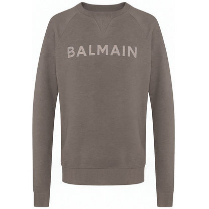 Balmain Grauer Baumwollpullover