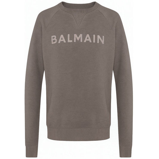 Balmain Grauer Baumwollpullover