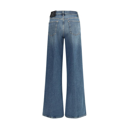 7FOR Lotta Luxe Jeans mit weitem Bein