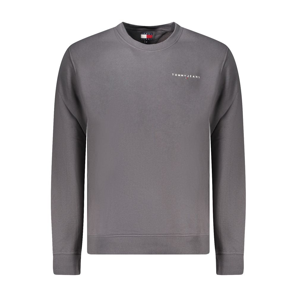 Tommy Hilfiger Grauer Baumwollpullover für Männer