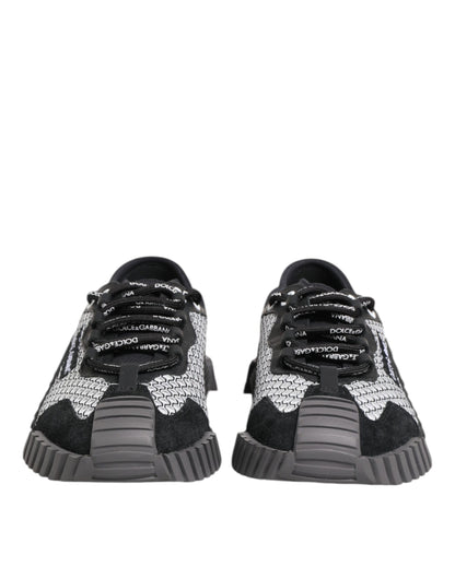 Dolce & Gabbana Multicolor Lace Up Low Top NS1 Turnschuhe Schuhe