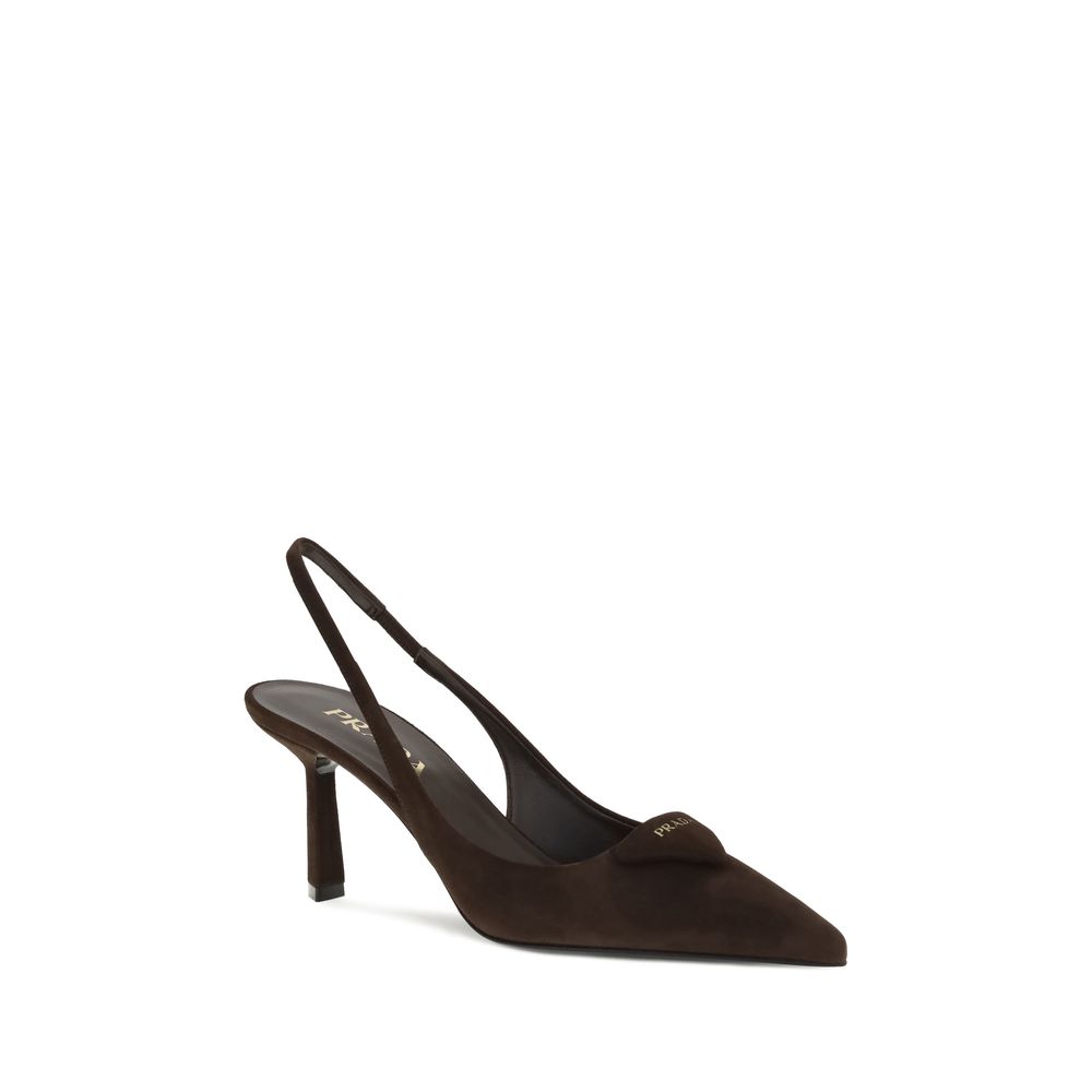 Prada Slingback-Pumps aus Wildleder